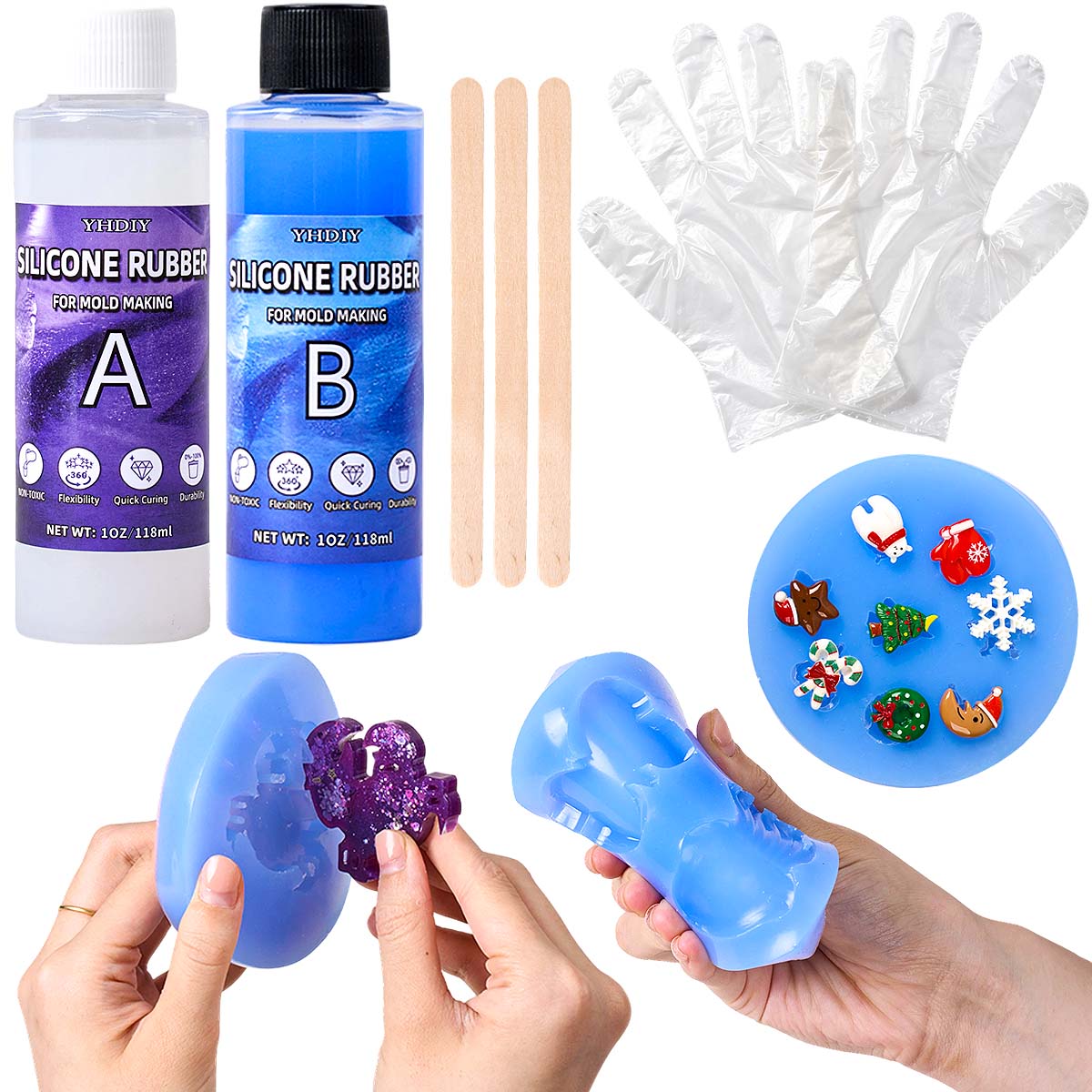 Soap Making Diy Kit - Kit de Moldes de Silicone de