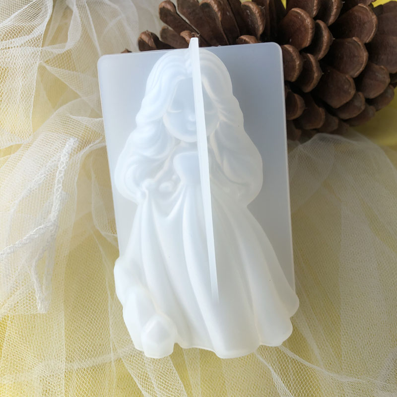Soap Making Gifts - 3d bonito princesa silicone vela molde