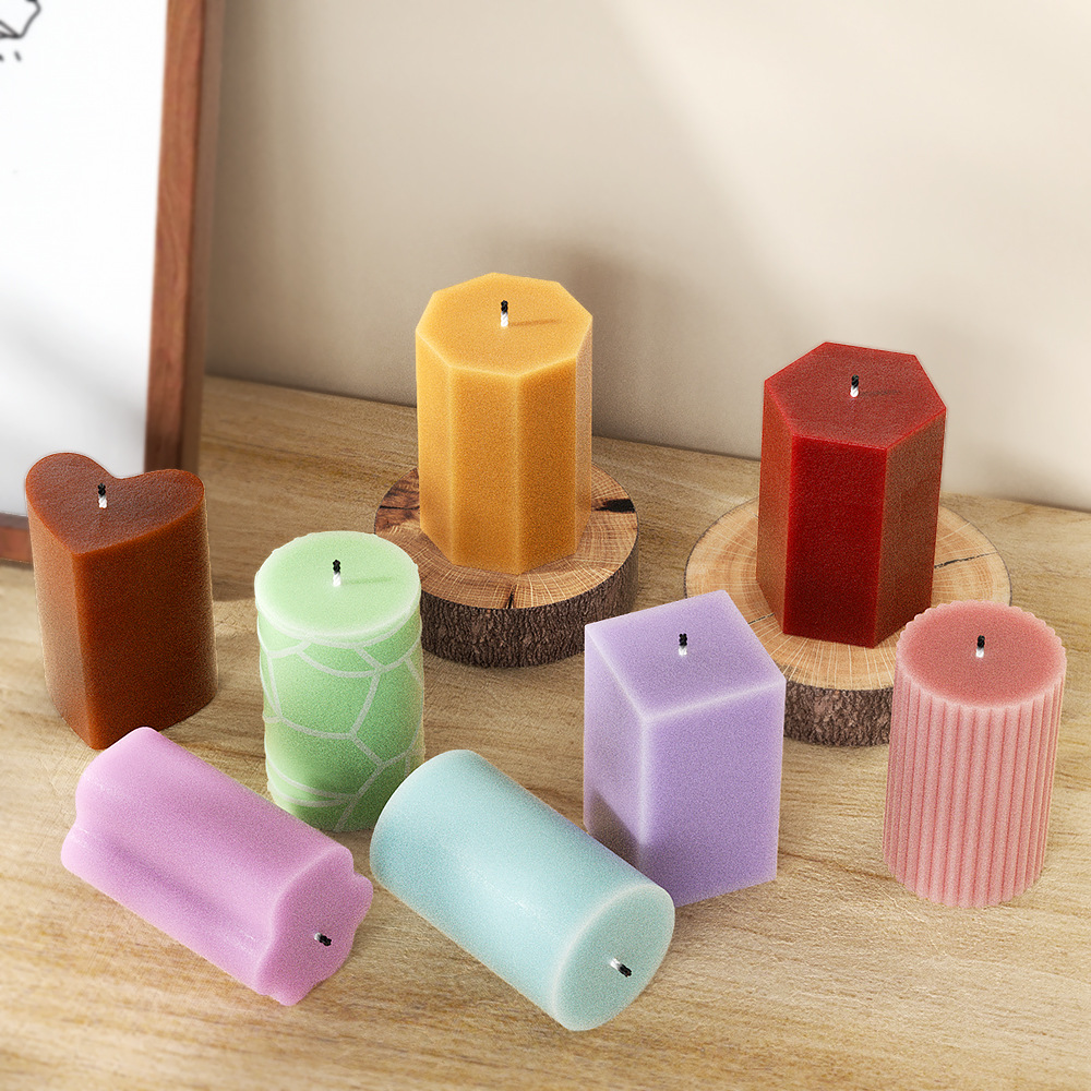 Soap Making Gifts - Molde de silicone de coluna geométrica