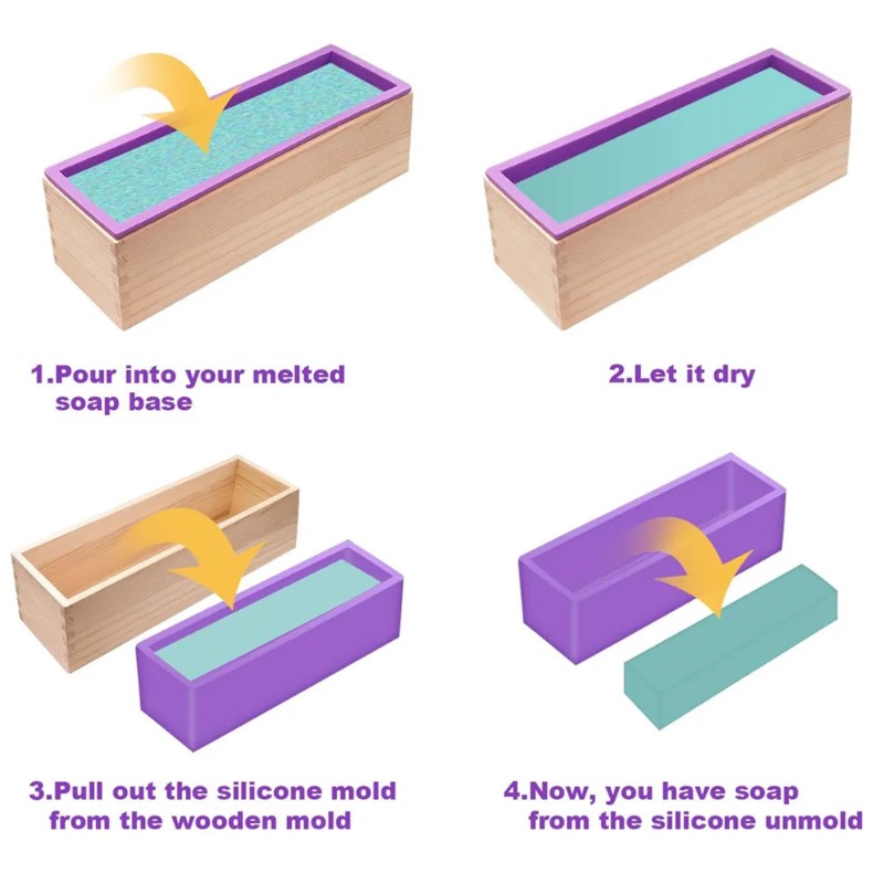 Molde de Silicone Flexível par - Soap Making Instructions avaliação e preço