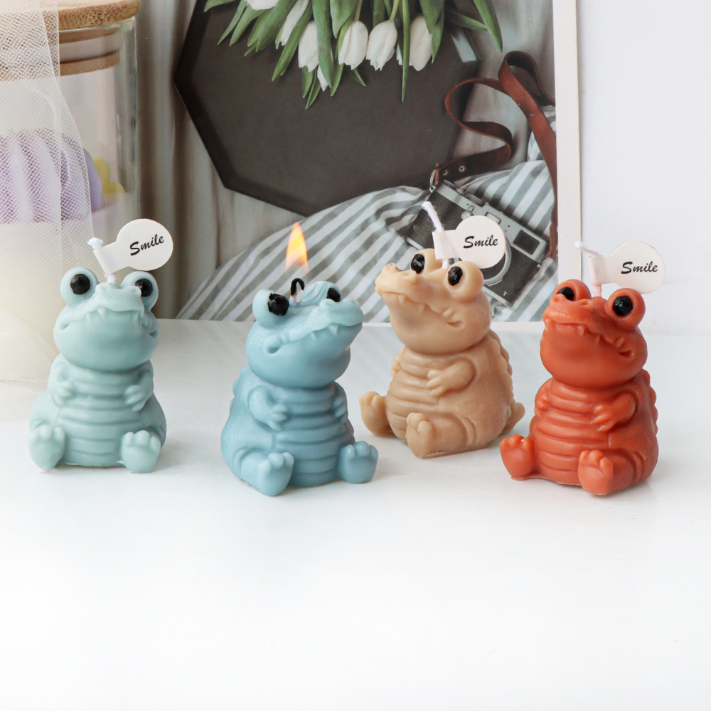 3d bonito crocodilo vela molde - Soap Making Gifts avaliação e preço