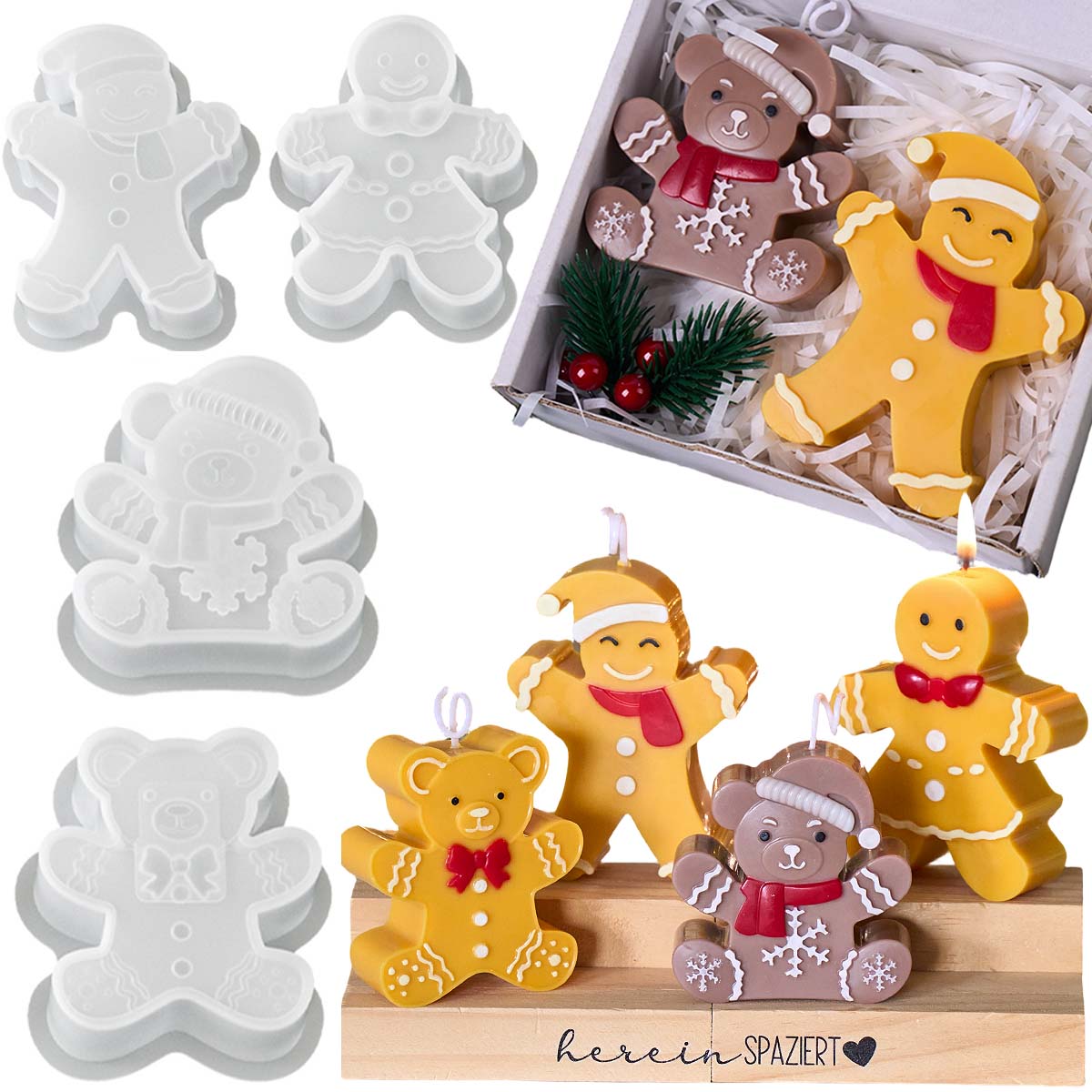 Molde de Silicone para Velas e - Soap Making Gifts avaliação e preço
