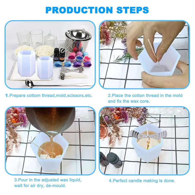 Moldes de vela de silicone cil - Soap Making Instructions avaliação e preço