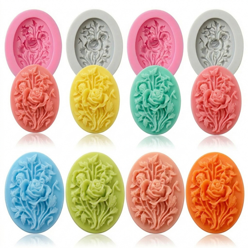 4 moldes de silicone com forma - Soap Making Instructions avaliação e preço